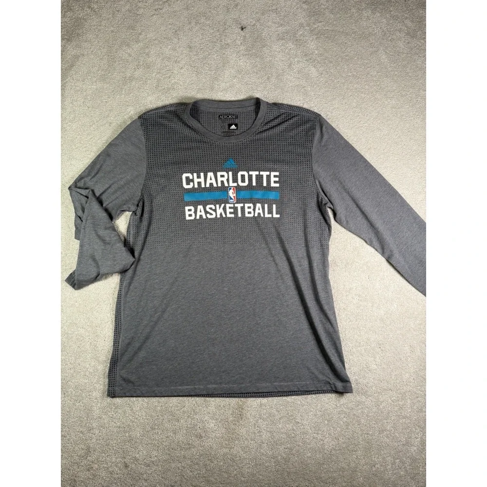 Adidas NBA Charlotte Hornets Basketball Dri Fit Aeroknit Practice S/S Size XL